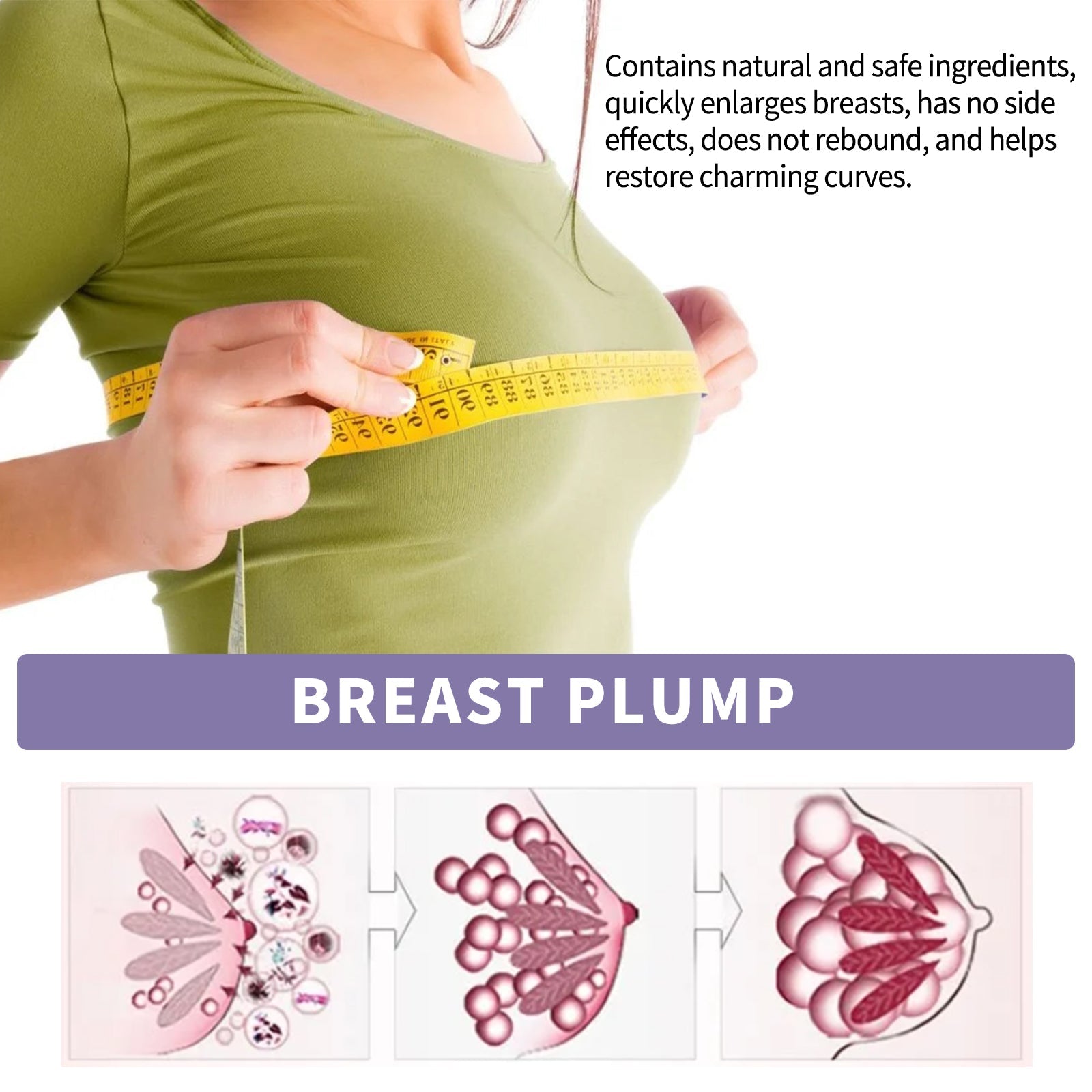Boost Your Curves with Breast Enhancement Oil, Natural Plump and Firm ,30ml