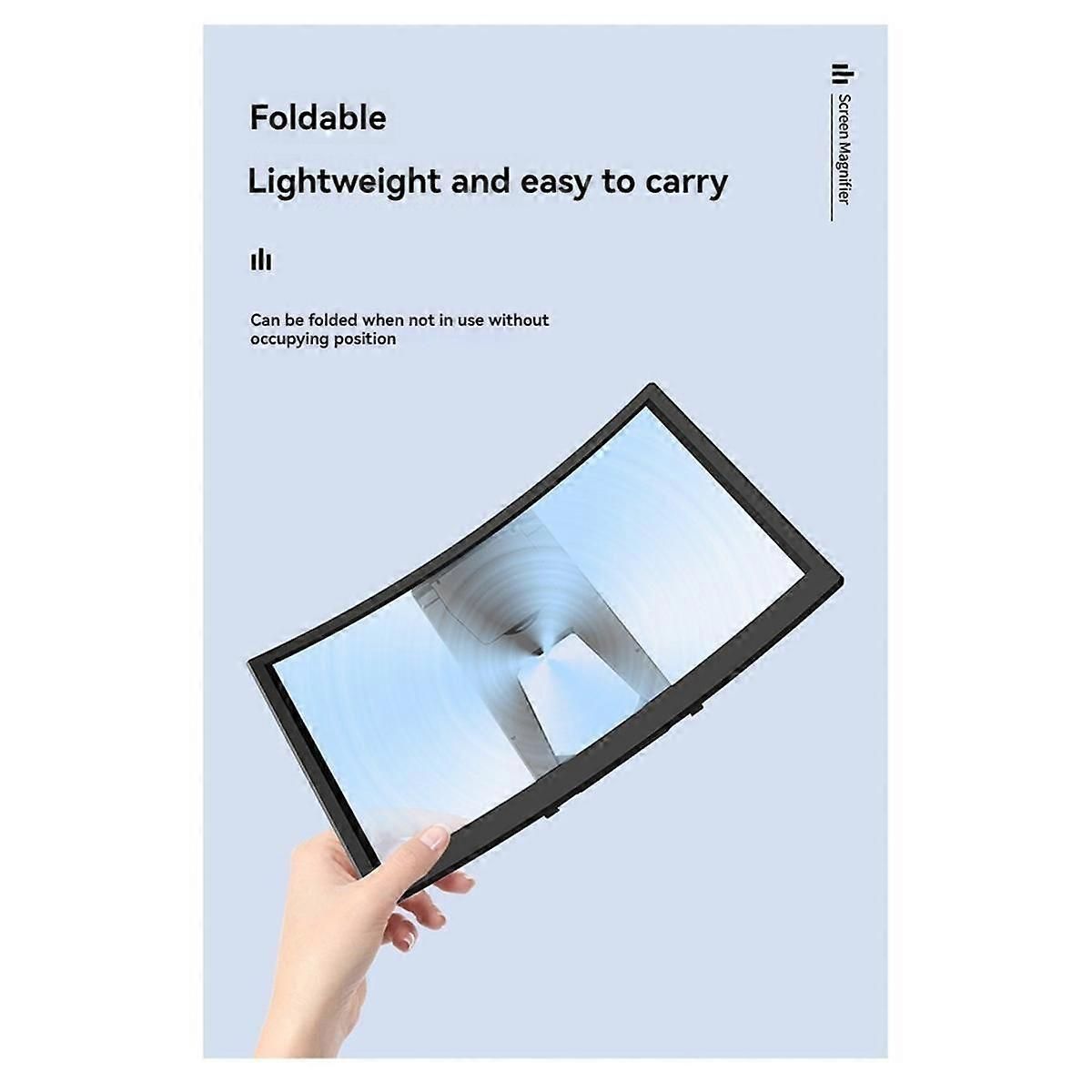 12 Inch Mobile Screen Amplifier HD Video Magnifier Stand