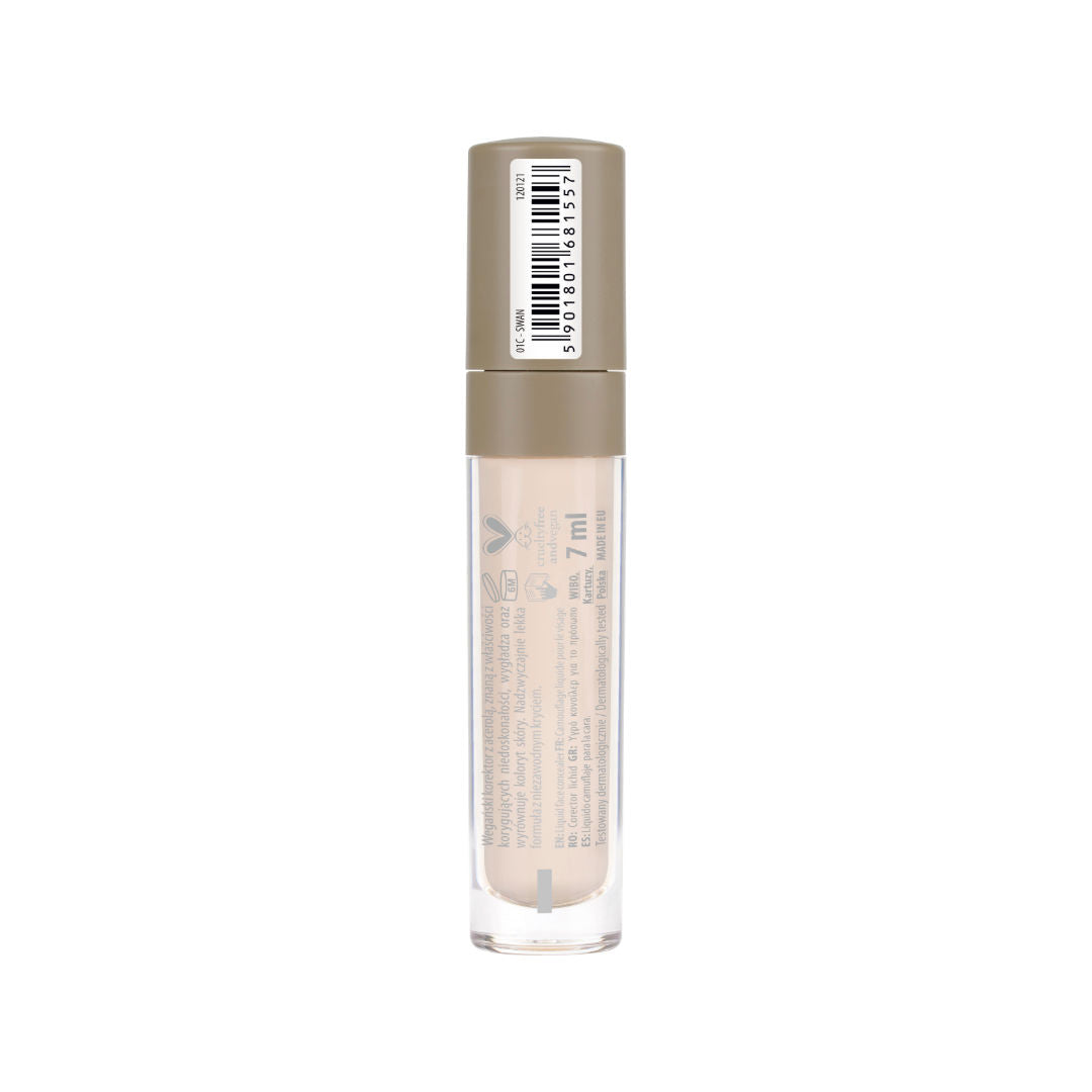 NAM Smart Concealer, Vegan Brightening Cream Concealer, 7ml