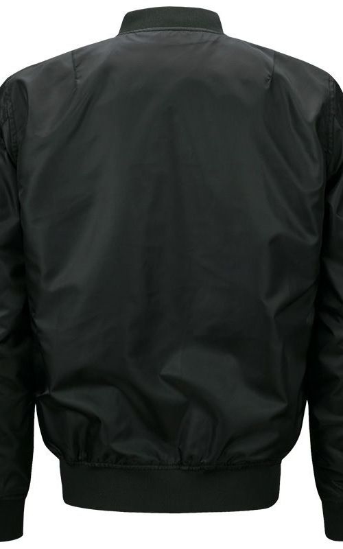 Men Bomber Jacket Stand Collar Zipper Flight Short Jacket Slim Tactical Windbreaker