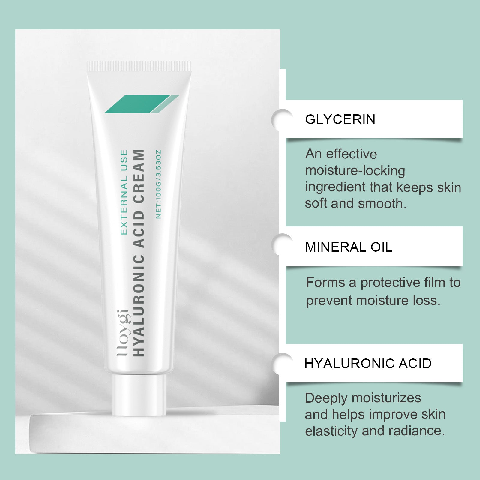 Deep Moisturizing Facial Care Cream, Hydrating, Brightening, Non-Greasy, All-Day Moisture ,100g