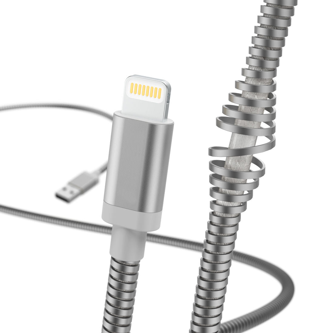 HAMA 183340 "Metal" Charging/Data Cable, Lightning, 1.5 m, silver