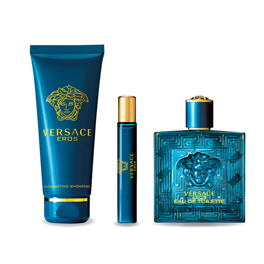 VERSACE EROS EDT 100ML 3PCS SET