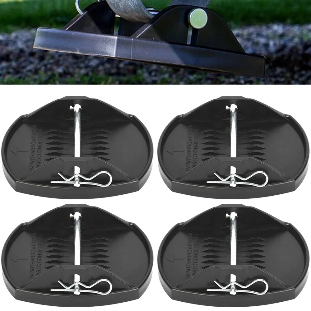 4pcs Caravan Feet Pads Heavy Duty Caravan Leg Pads Stabiliser Jack Pads