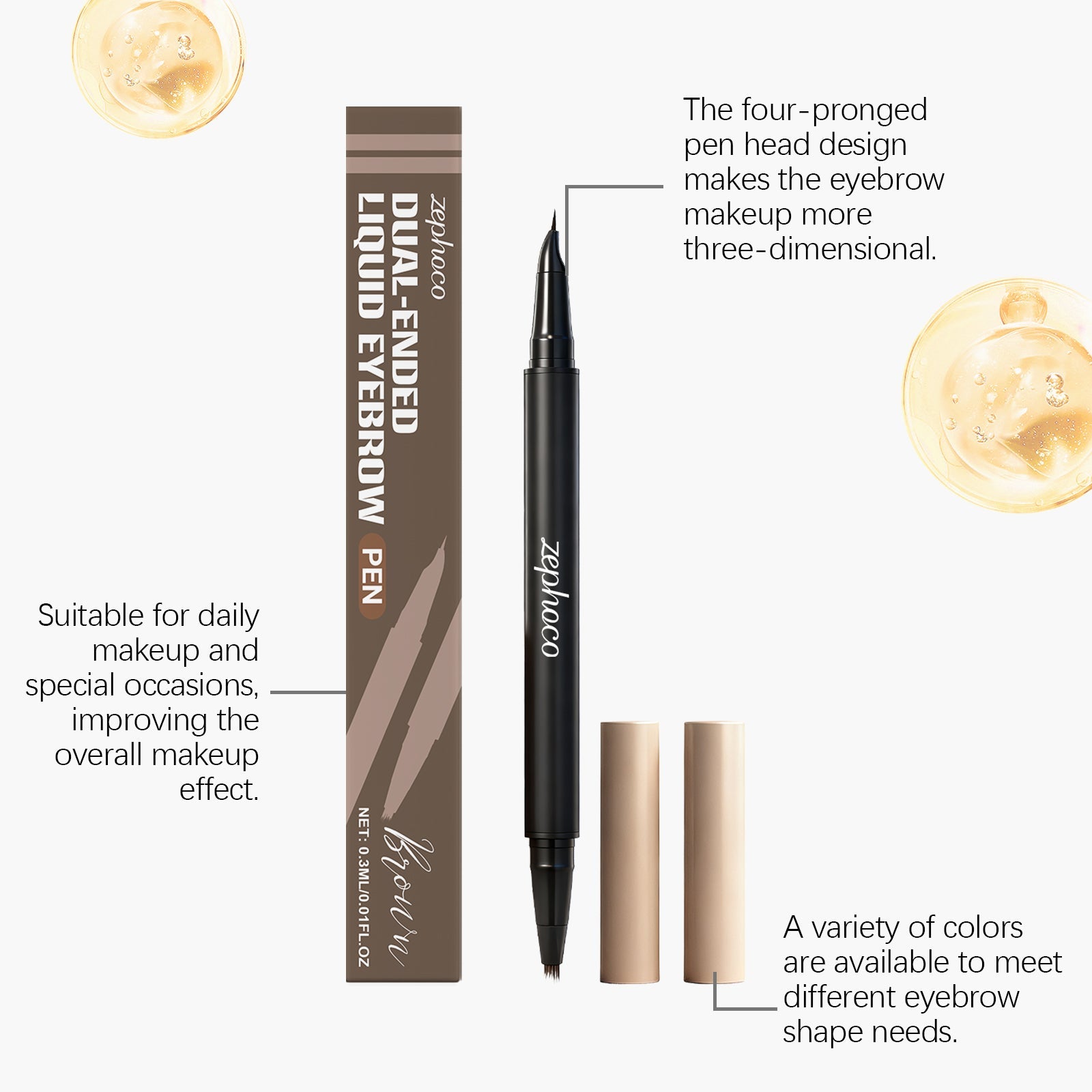 Best Long-Lasting Eyebrow Pencil, Smudge-Proof, Easy to Use, Perfect for Daily Makeup ,0.3ml