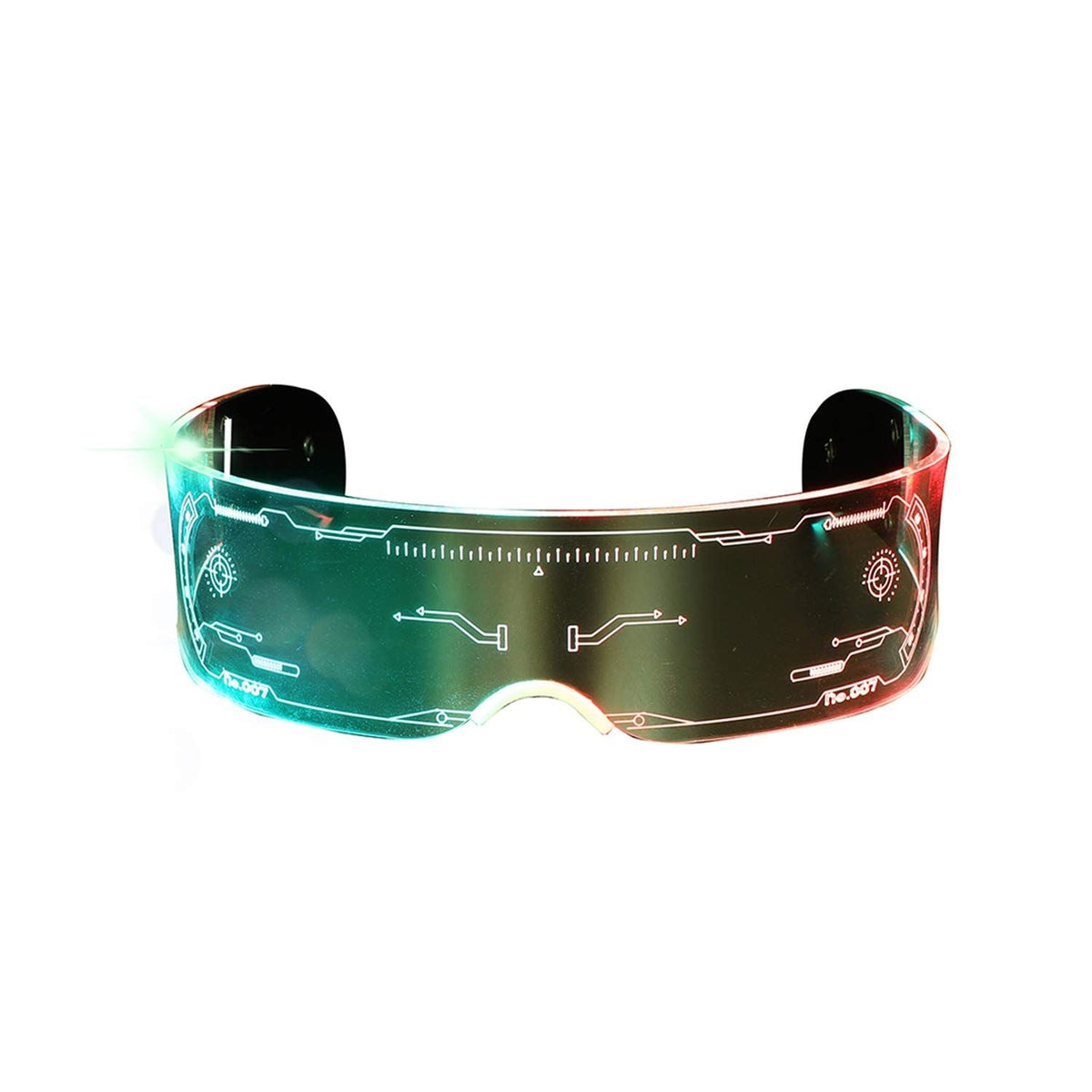 Multicolored LED Glasses Light Up Cyberpunk Glasses for Party Rave Festival