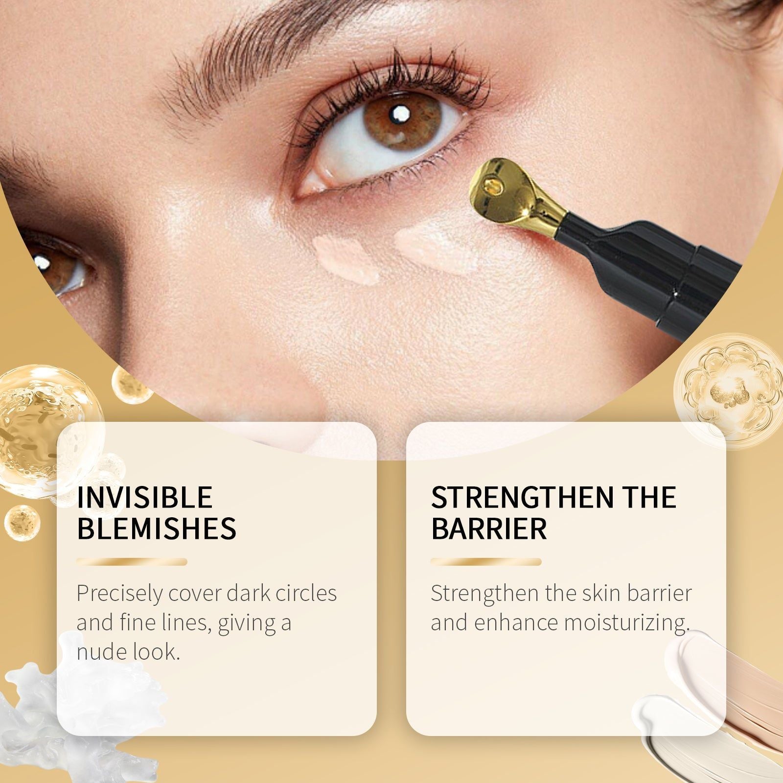 Best Concealer for Dark Circles, Hydrating Under Eye Cover, Natural Radiance ,10ml/box