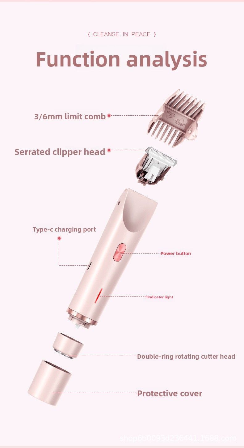 Dual-Head Women's Electric Hair Remover