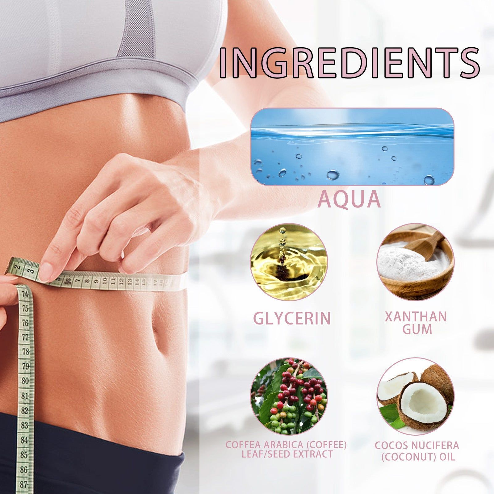 Silhouette Sculpting Cream, Reduce Excess Fat, Body Slimming, Deep Moisturizer, Massage Gel ,60g