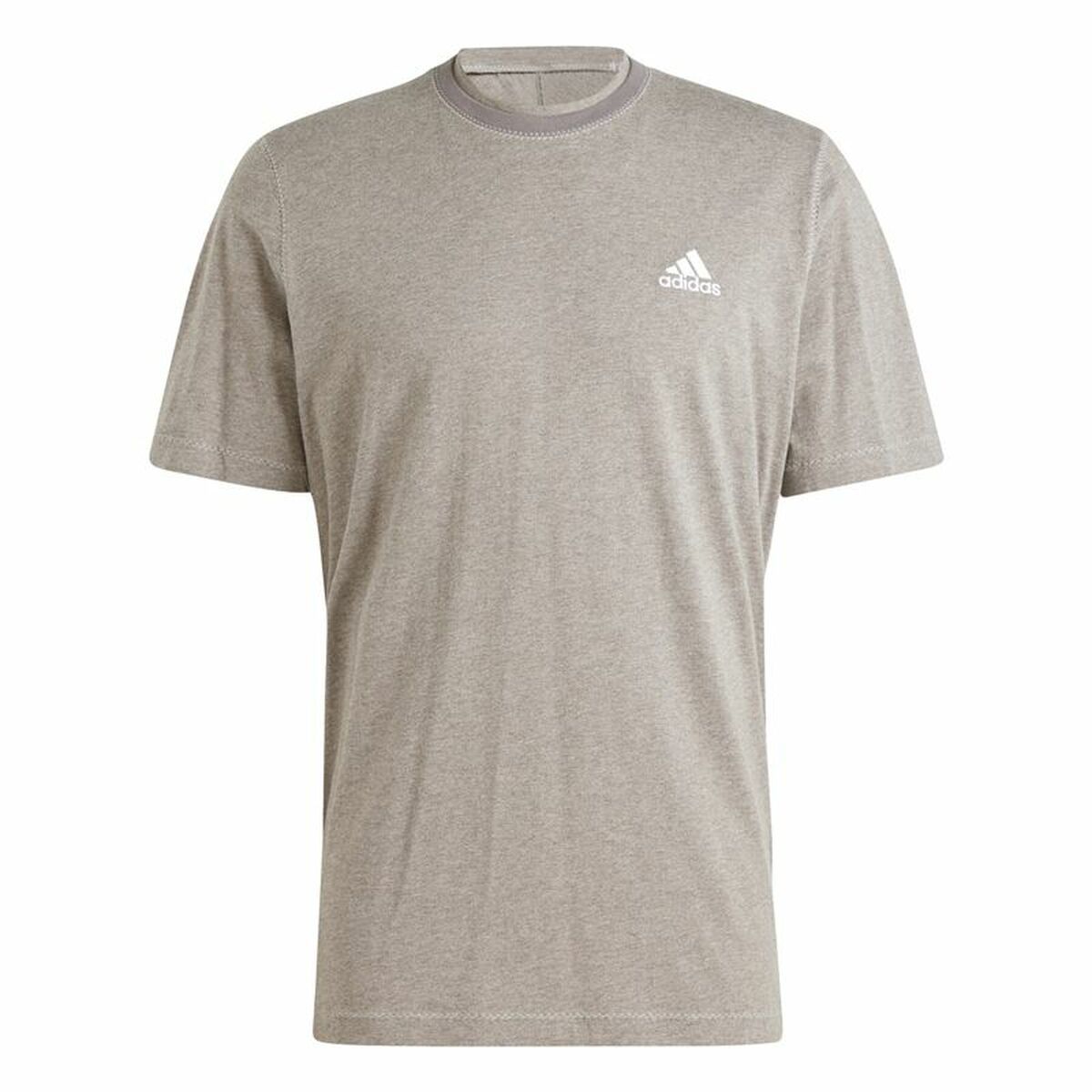 Men’s Short Sleeve T-Shirt Adidas Seasonal Essentials Brown Light grey