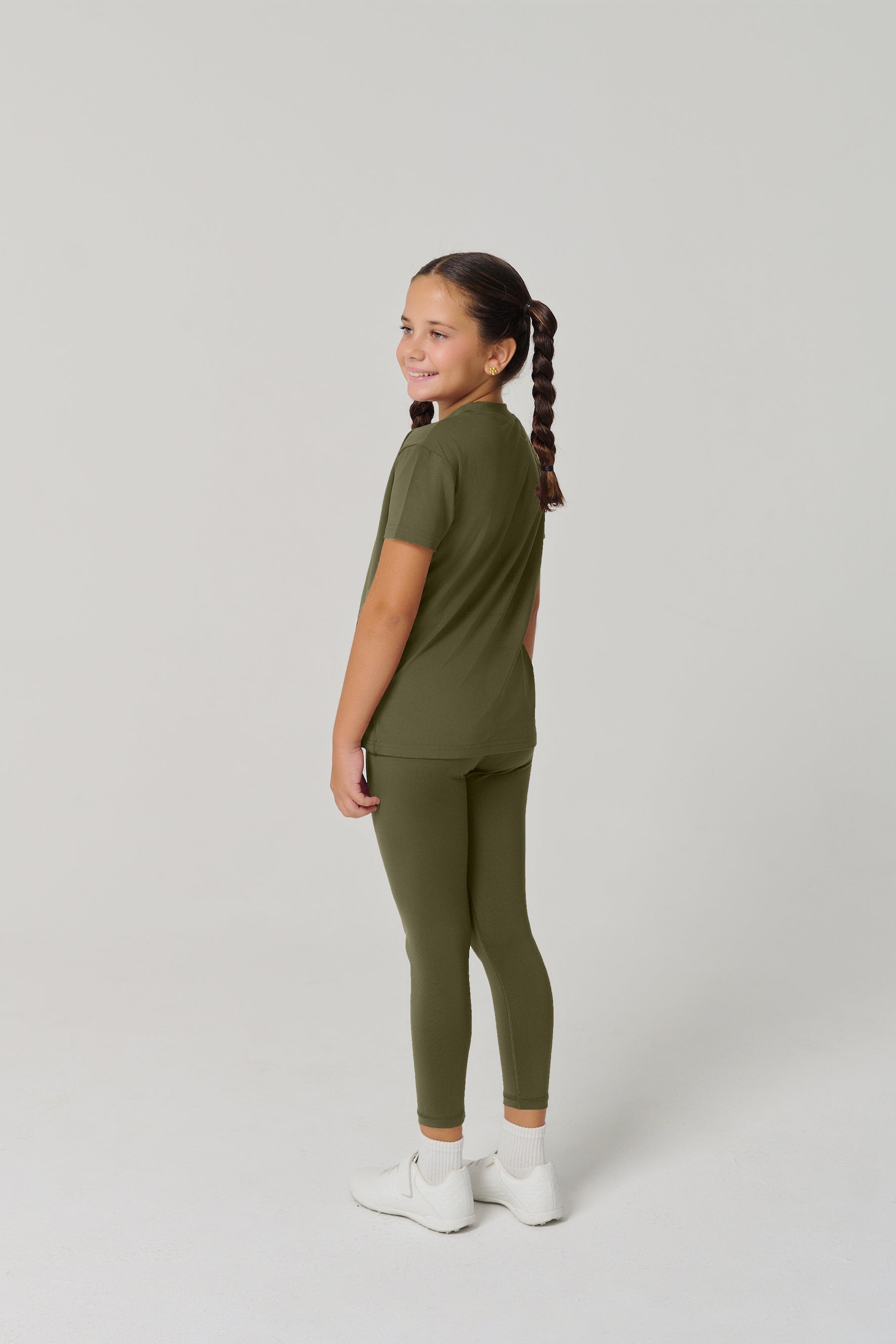 بنطال ضيق كلاسيكي للأطفال من ماركة MULU - أخضر