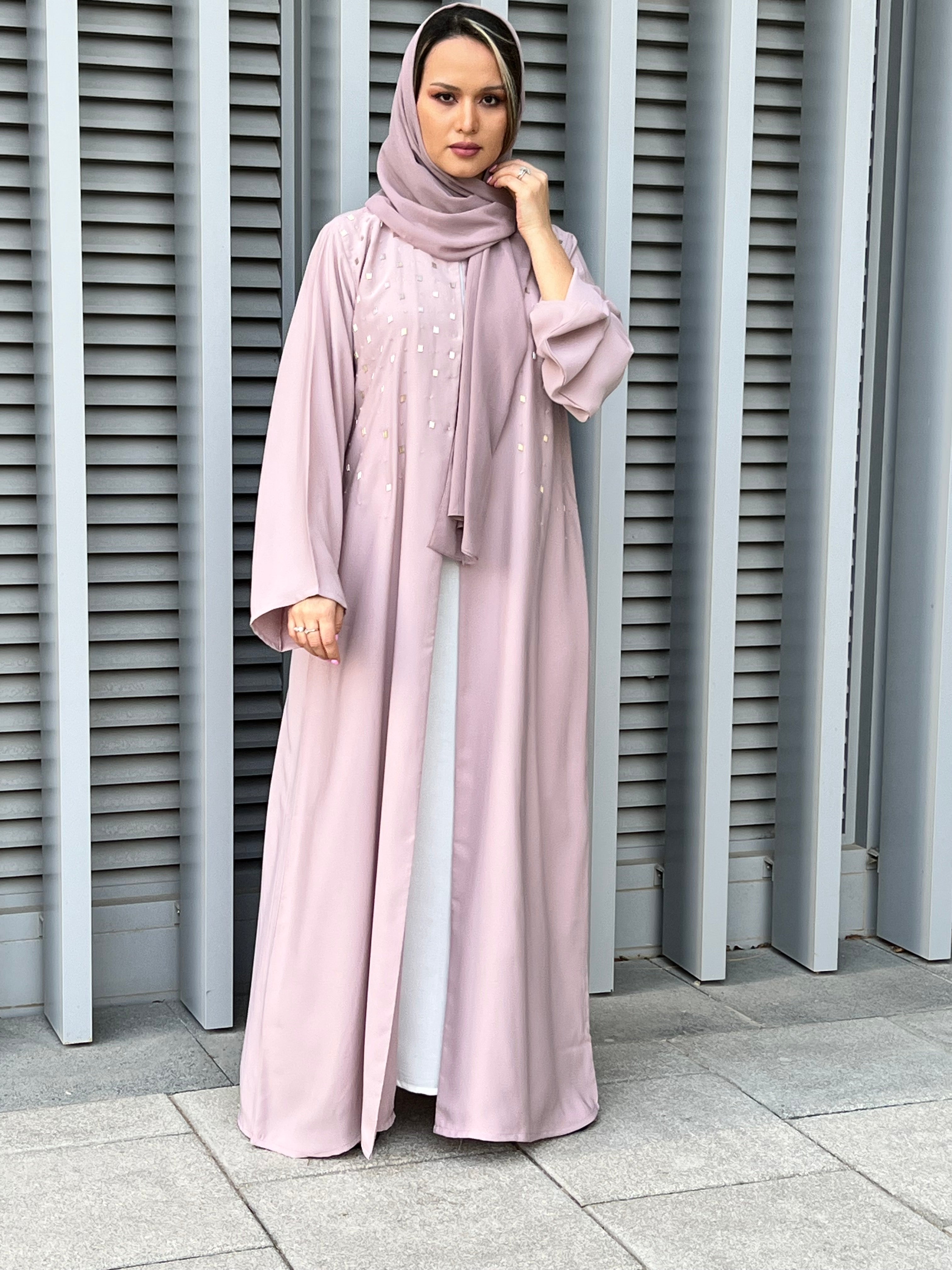 MOiSTREET Pink Korean Nada Abaya