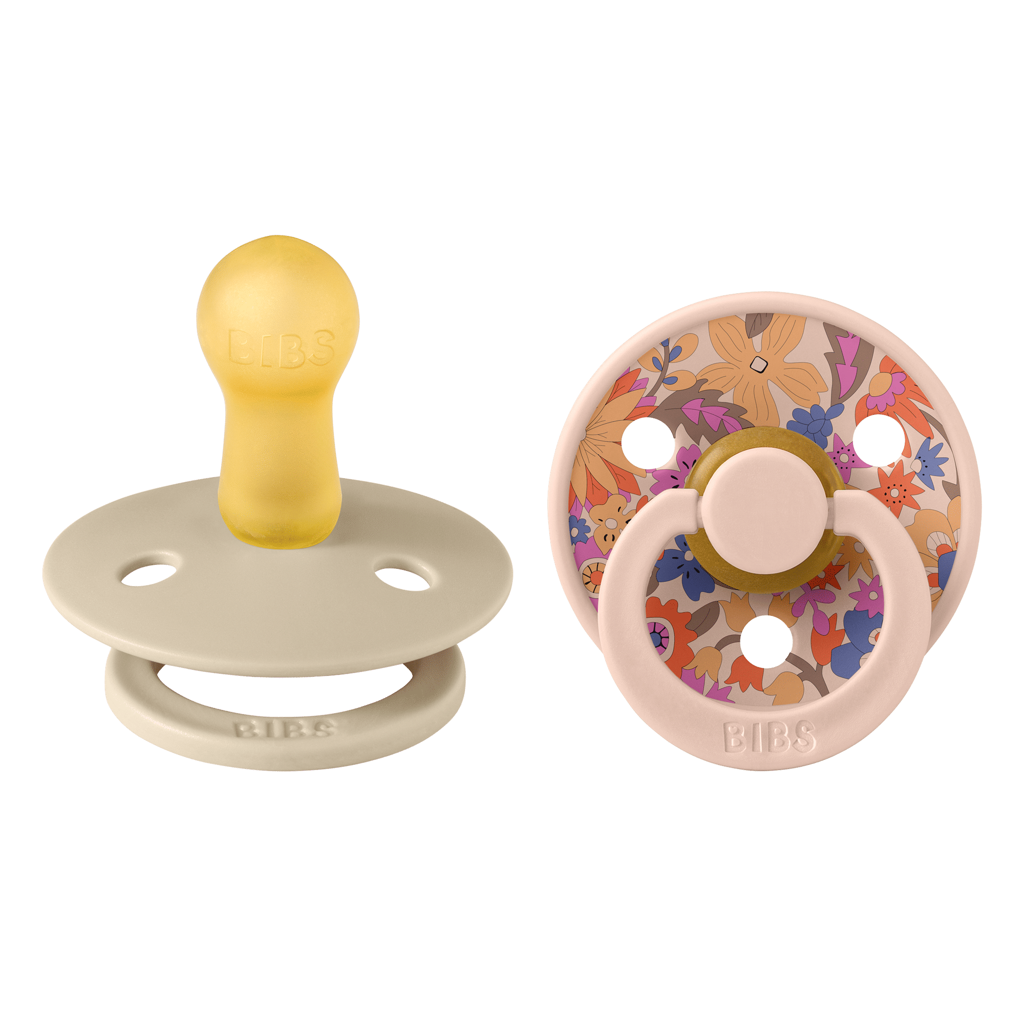 Bibs x Liberty 2 PACK Colour June Blossom Latex Size 2 Blush Mix
