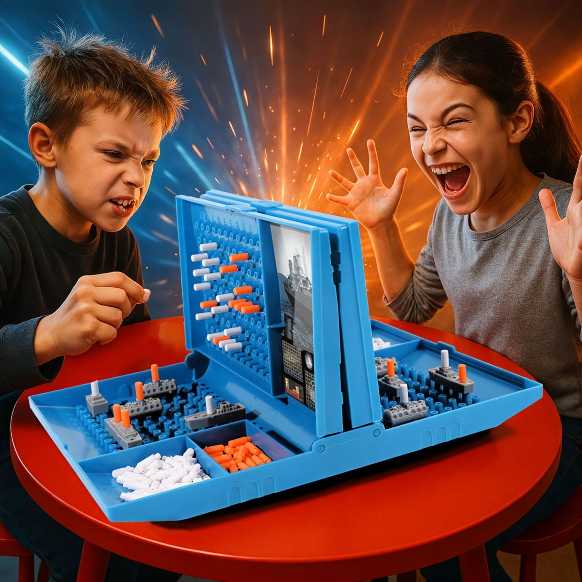 Classic Sea Battle Game 2 Player Strategy Board Game for Boys Children Girls
