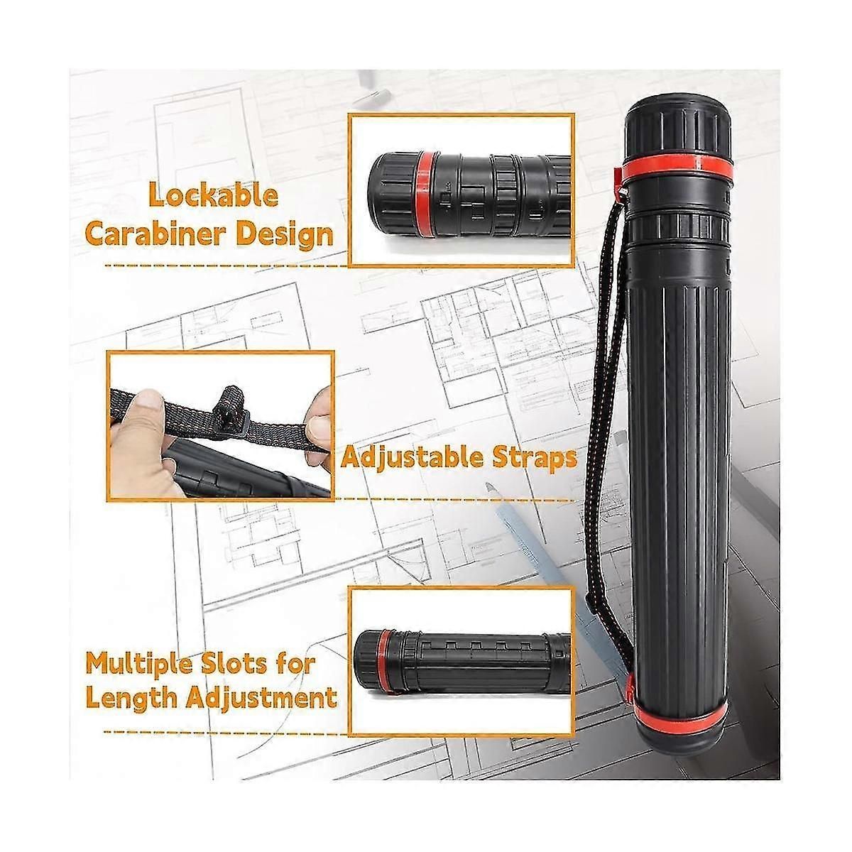 3 Pack Telescoping Poster Tube Set for Documents Art Storage