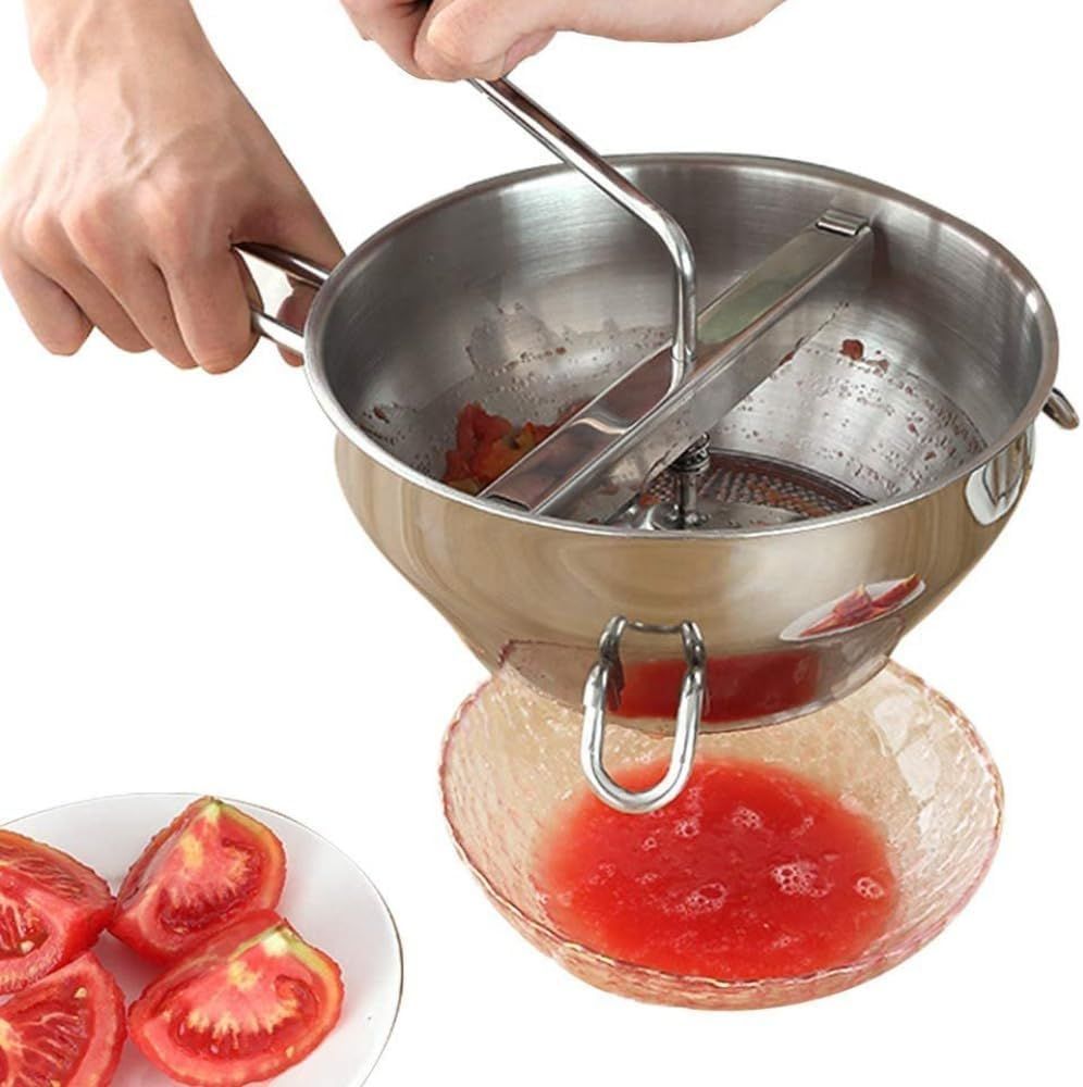 Stainless Steel Strainer Potato Press Strainer for Tomato Sauce Applesauce Puree