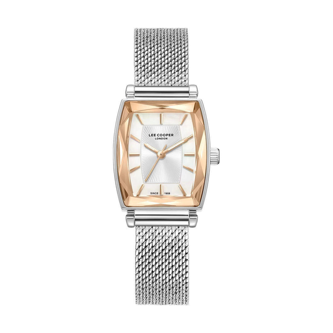 Lee Cooper Women's Mesh Super Metal Watch, LC08404 Series