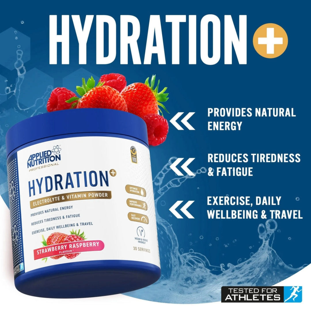 Applied Nutrition Hydration+ Complete Electrolyte and Vitamin Powder, 240gm