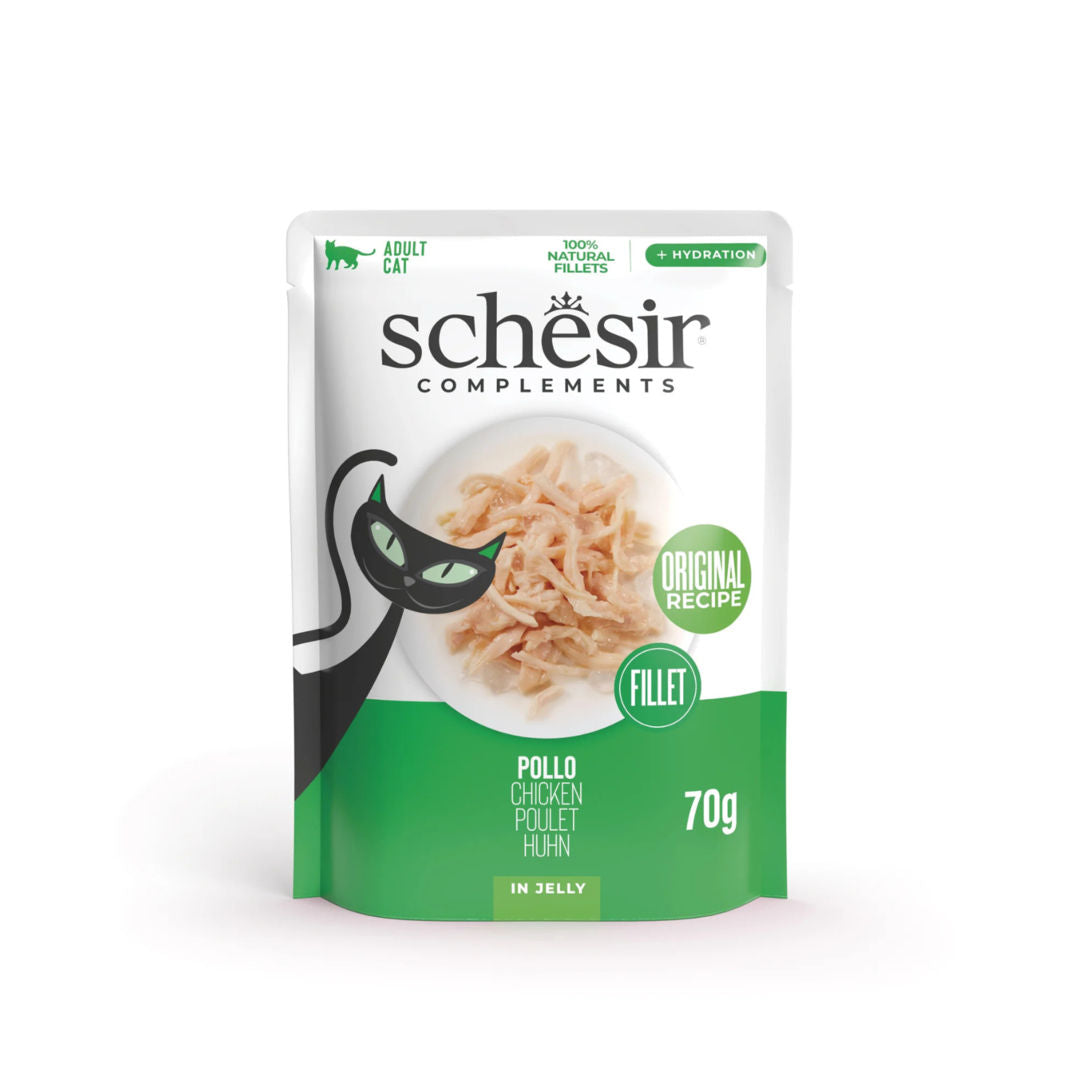 Schesir Complements Cat Wet Food in Jelly Pouch, 70g