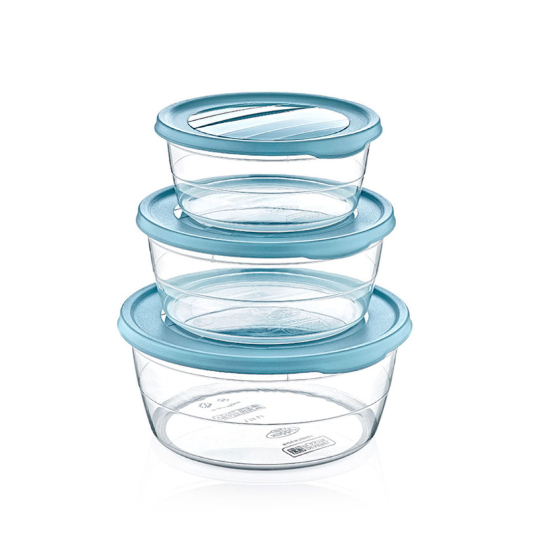 Hobbylife Piece Round Trend Storage Box, Set of 3 Pcs