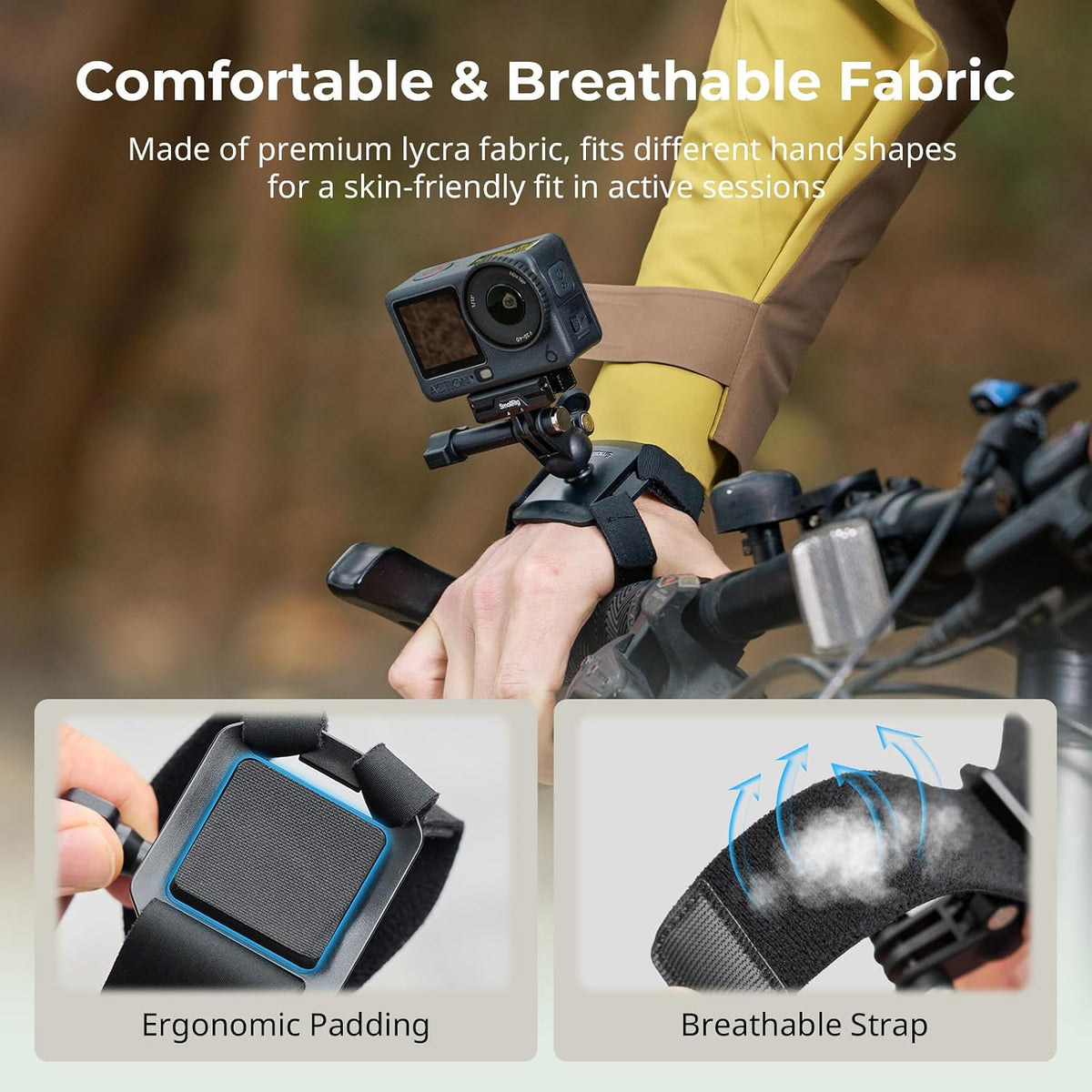 SmallRig 360-Degree Rotating Wrist Strap Mount for Action Cameras, Quick Release, 5723