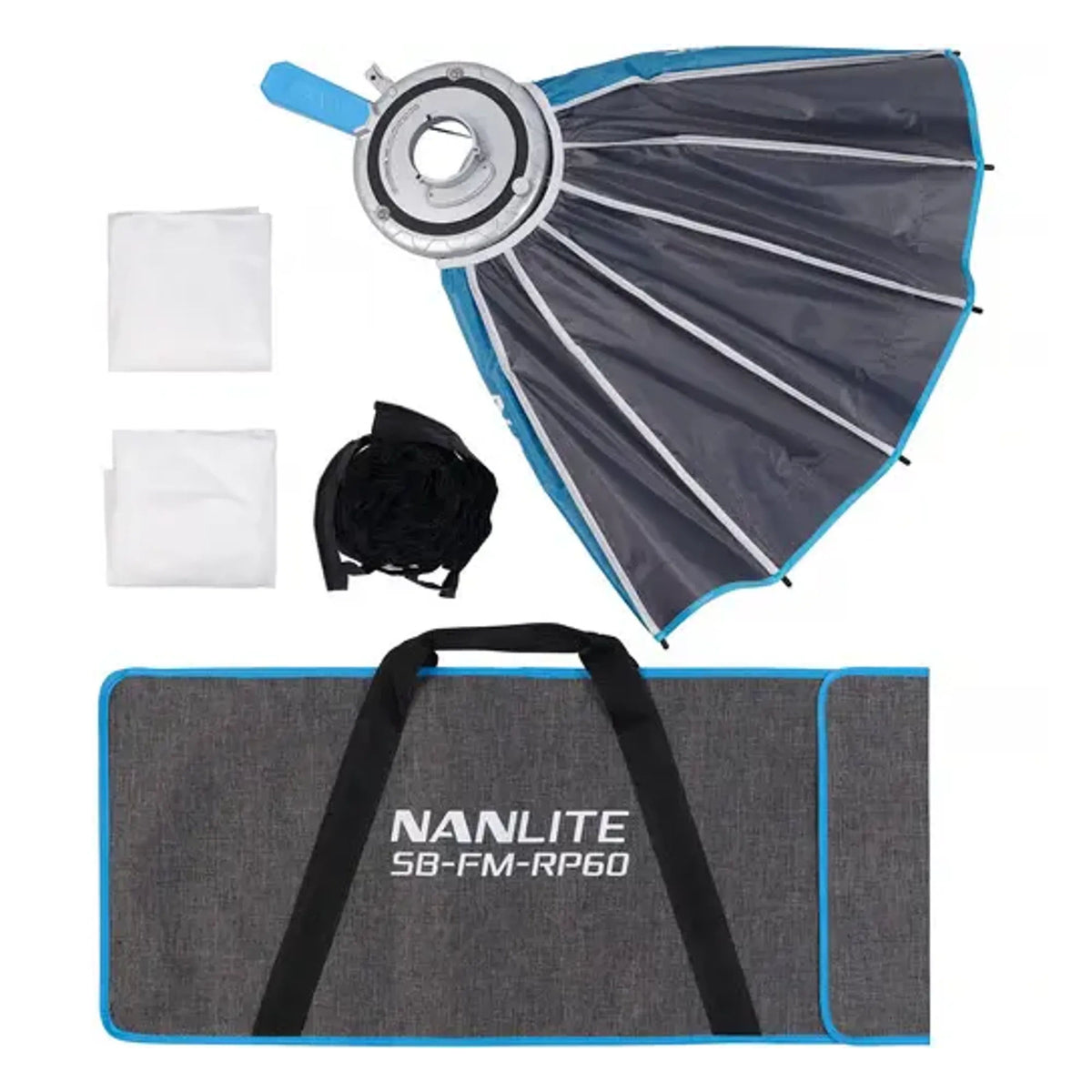 Nanlite Rapid 60 Octagonal Softbox with FM Mount, 60cm, SB-FM-RP60, includes Grid