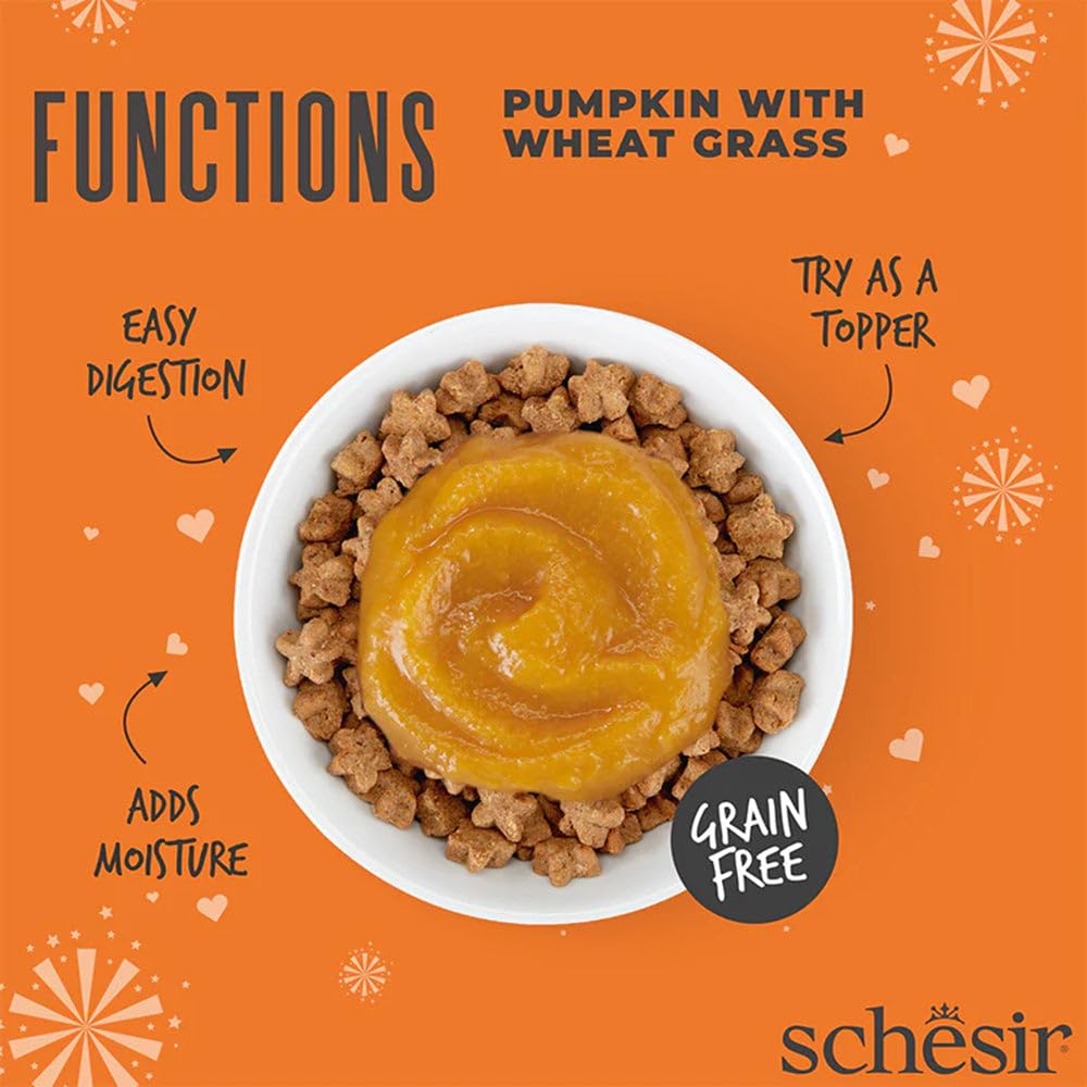 Schesir Function Digestive Topper Pumpkin Adult Cat Treats, 40gm