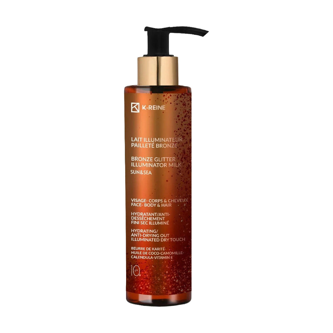 K-Reine Bronze Glitter Illuminator Milk For Face And Body, 150ml
