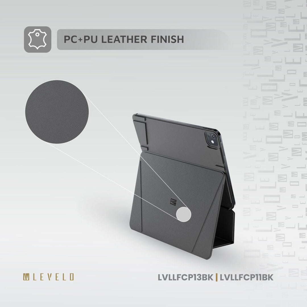 Levelo Luxora Folio Case for Apple iPad Series, Leather Finish