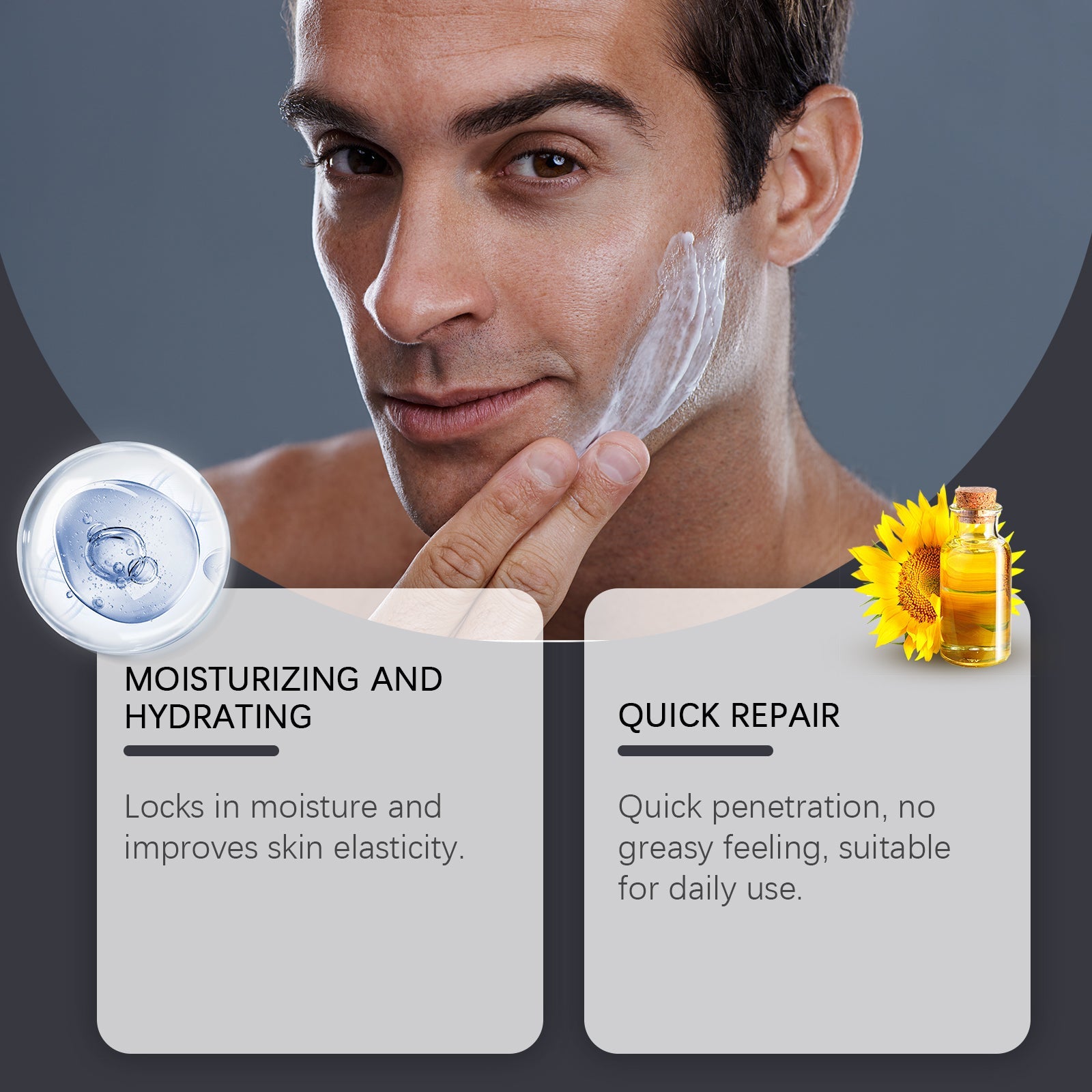Beard Care Shaving Cream, Moisturizing, Smoothing, Post-Shave Relief ,100g