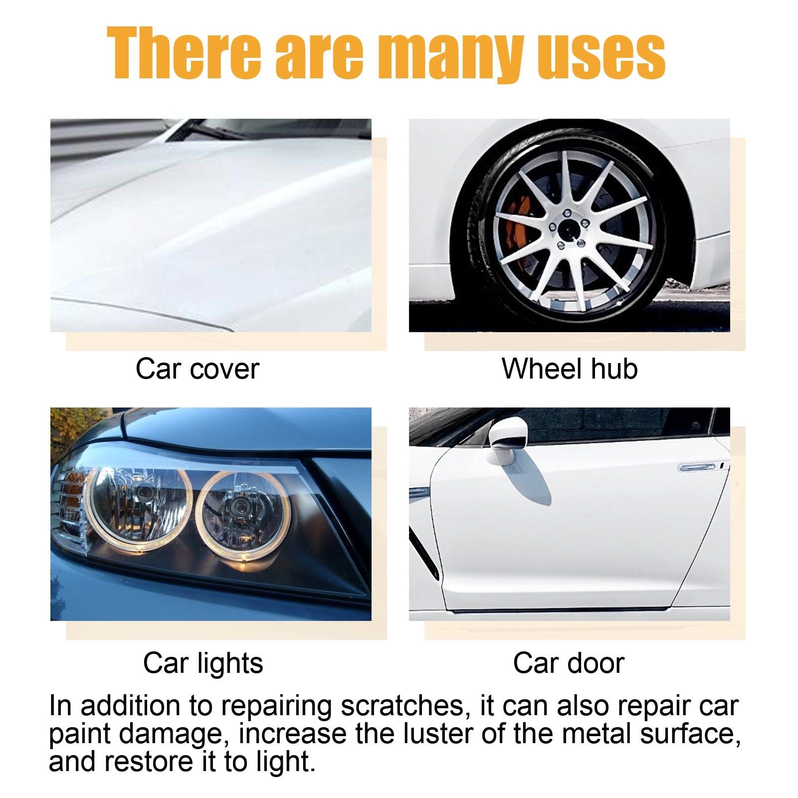 Car Scratch Repair Cream, Polishing Coating for Car Paint, Scratch & Damage Repair ,1set