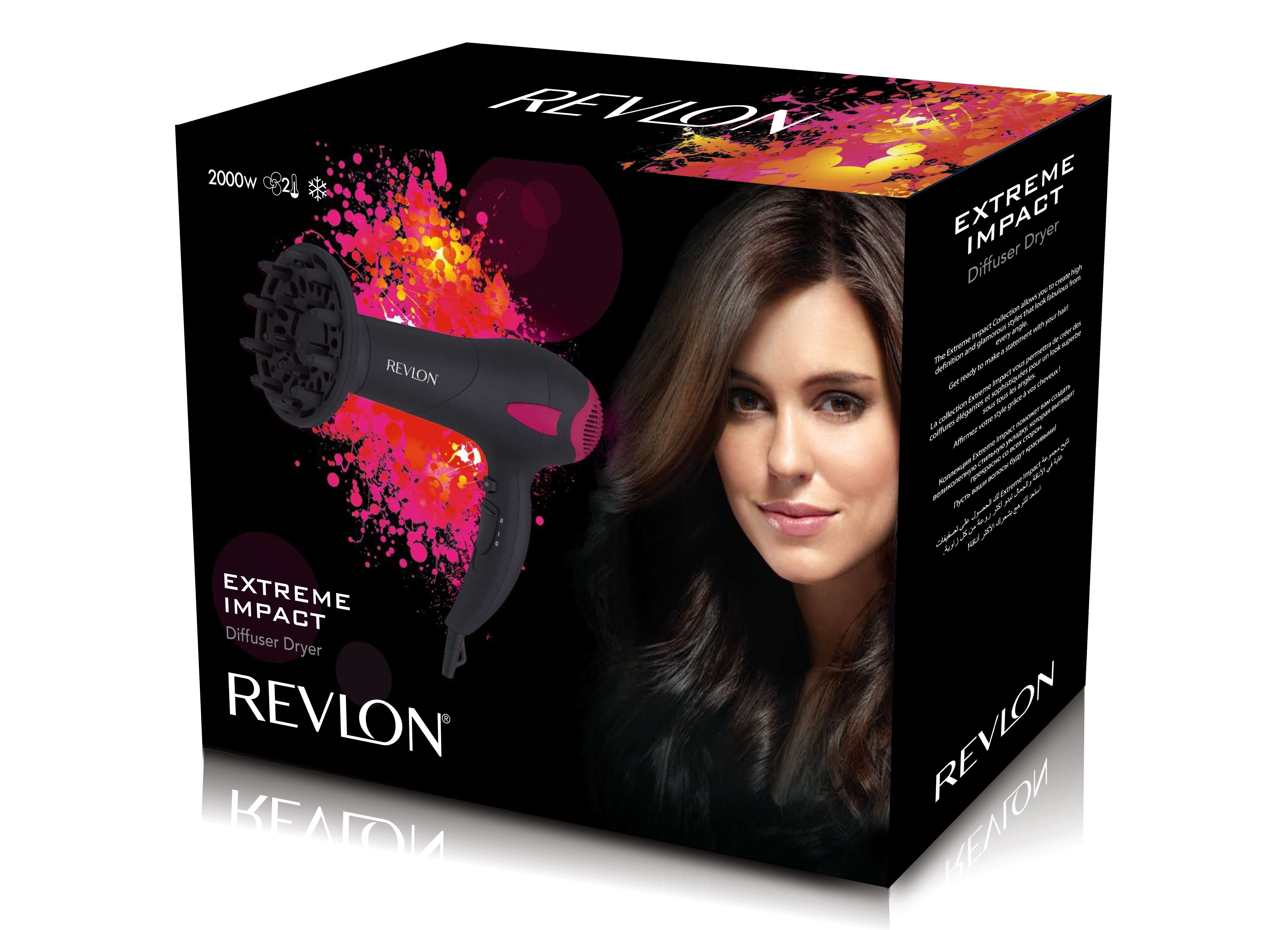 Revlon Extreme Impact Diffuser Hair Dryer, 2000 Watts