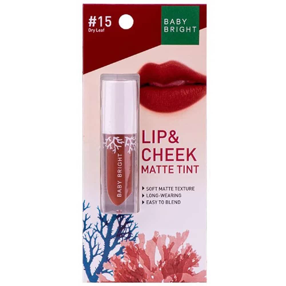 LIP & CHEEK MATTE TINT 2.4G BABY BRIGHT (M) #15 DRY LEAF