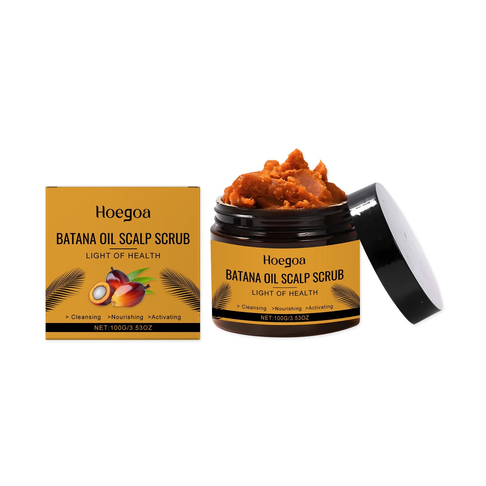 Batana Hair Scrub, Hair Care for Scalp Detox, Frizz Control, Smooth & Light ,100g