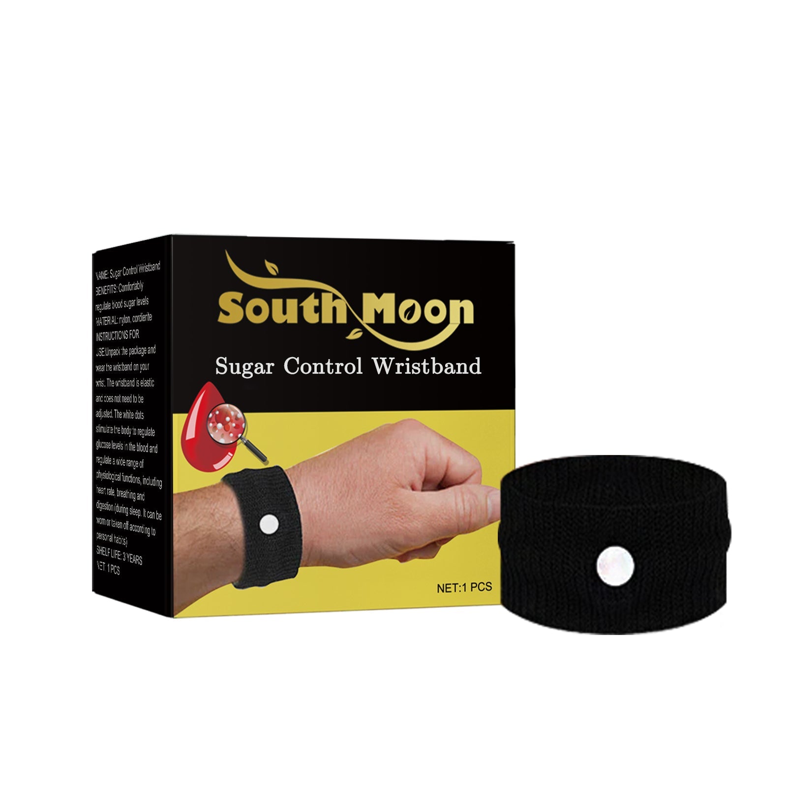Boost Blood Sugar Naturally with Breathable Body Care Wristband, Pain Relief ,1pcs