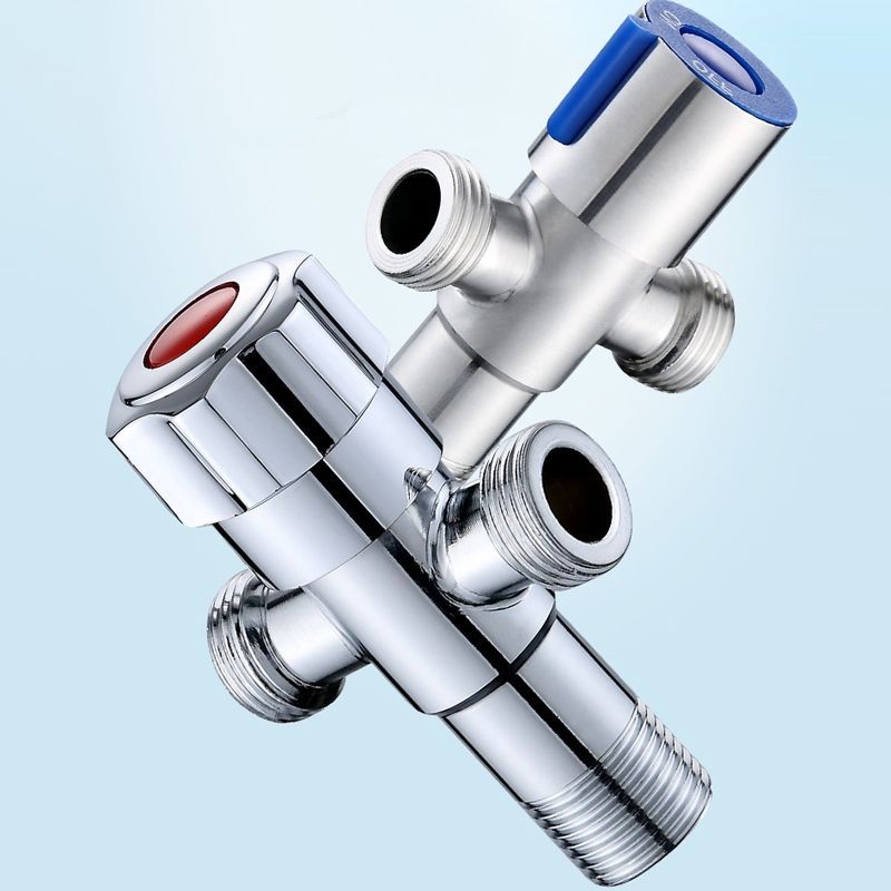 Stainless Steel Double Outlet Angle Valve Drawing