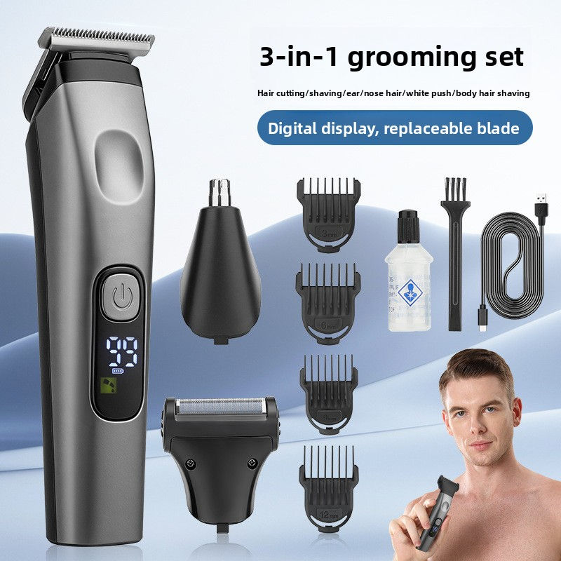 3-in-1 Rechargeable Hair Clipper Kit