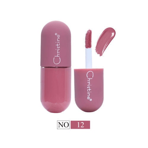 Christine Mini Matte Liquid Lipstick CH-L2102- NO 12