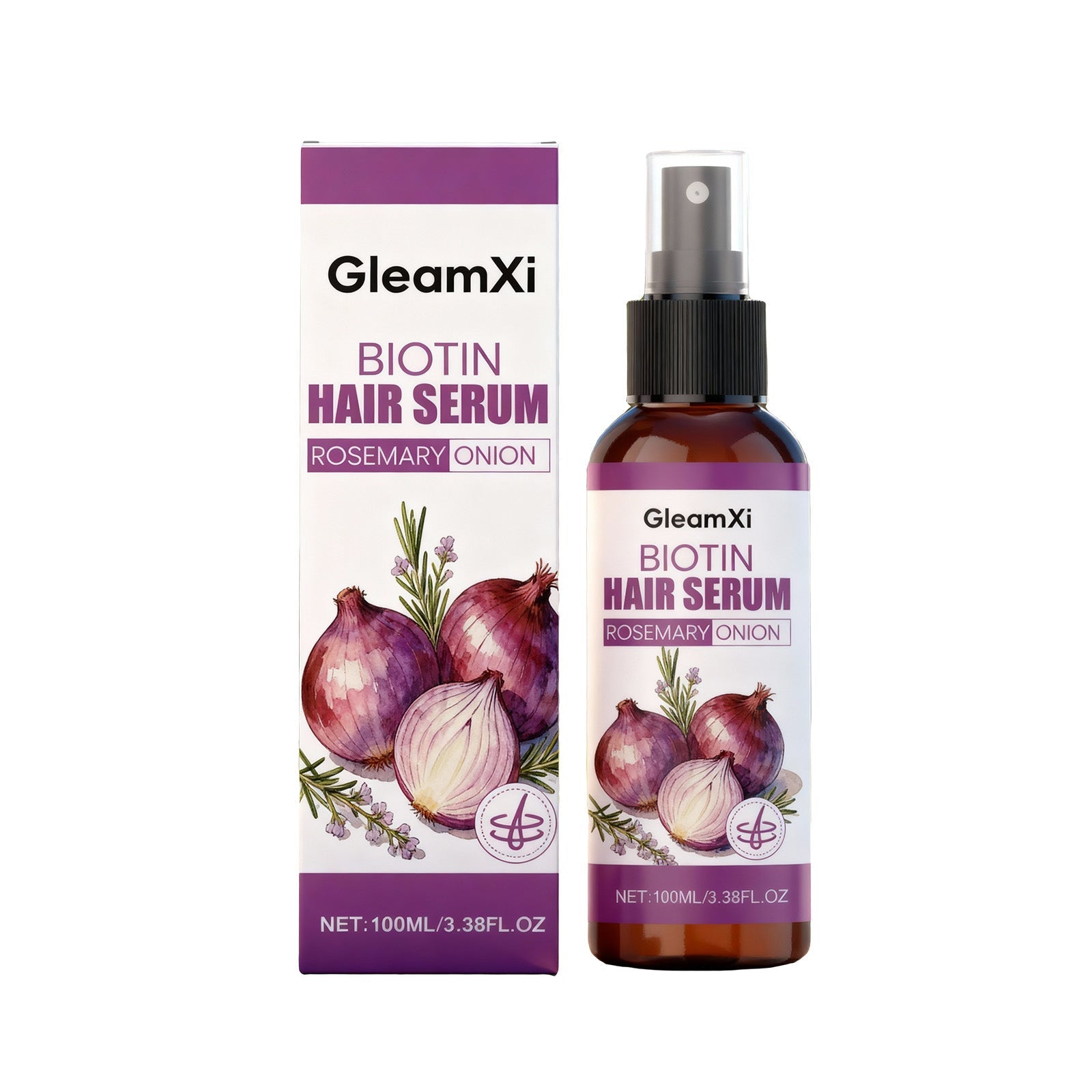 Biotin Hair Spray, Gentle Moisturizing, Anti-Static, Heat Protect, Shine ,100ml