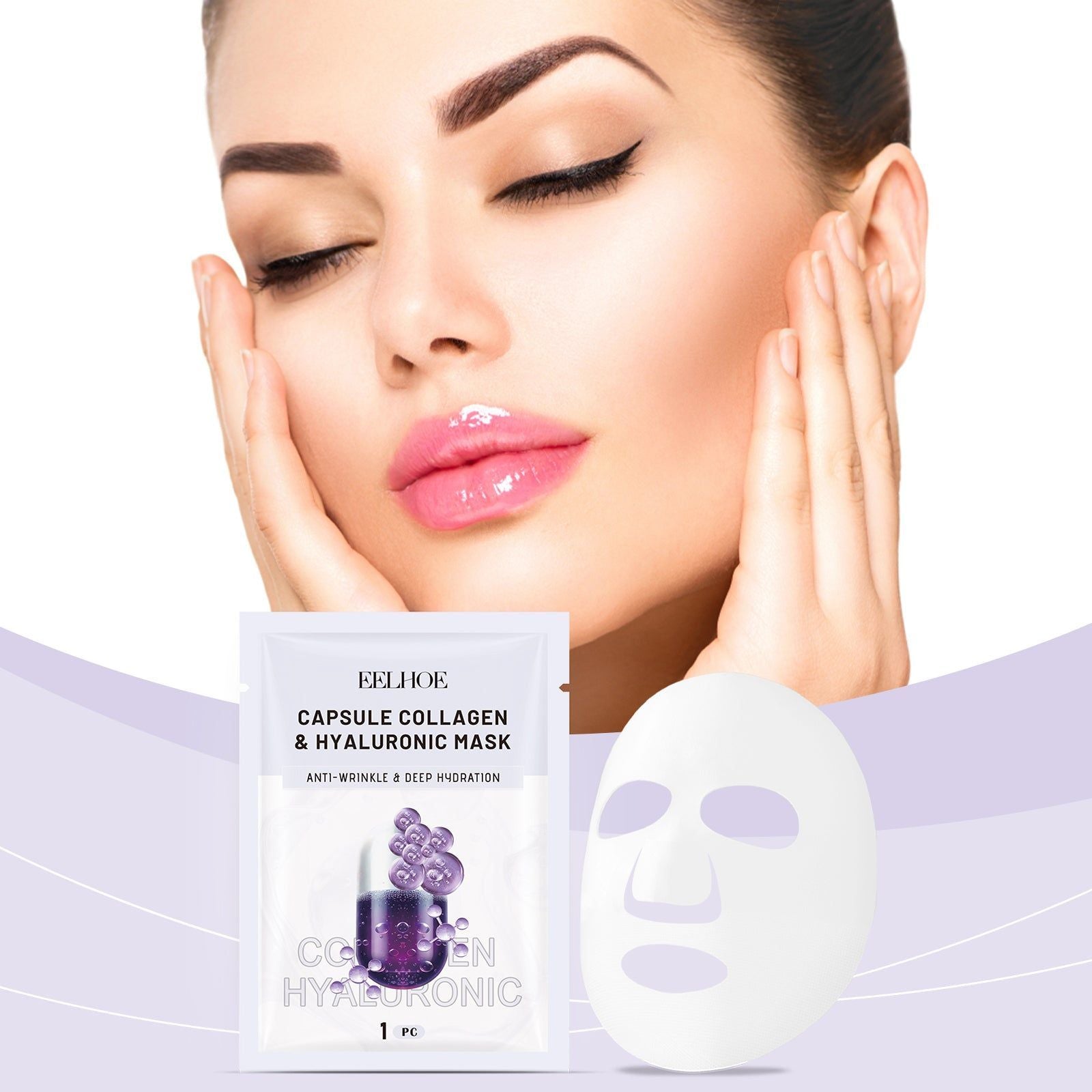 Collagen Mask Hydrates Moisturizes Lifts Skin, Anti-Aging, Nourishing ,1pcs