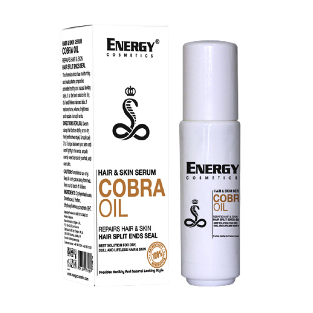 Energy Cosmetics Energy Cobra Oil Hair & Skin Serum, 60ml