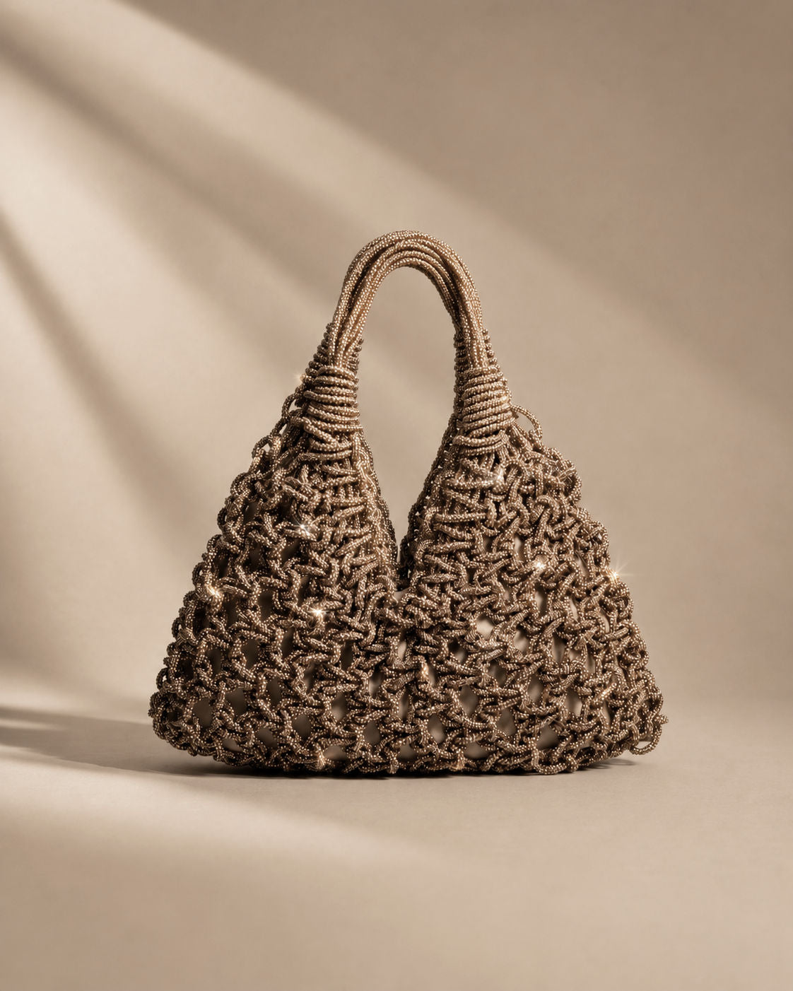 Knots by nada V-Knot Bag - Champagne