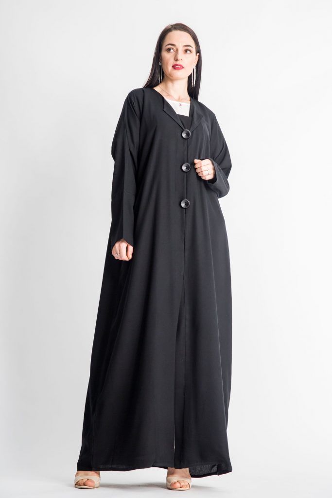 MOiSTREET Formal Coat Buttons Abaya