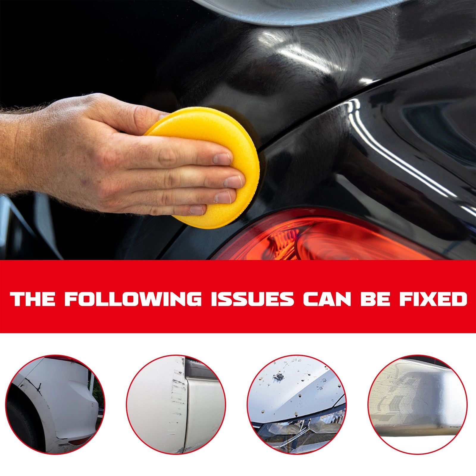 Car Scratch Repair Paste, Quick Scratch Remover, Paint Touch Up, Car Polishing, Car Maintenance ,1set