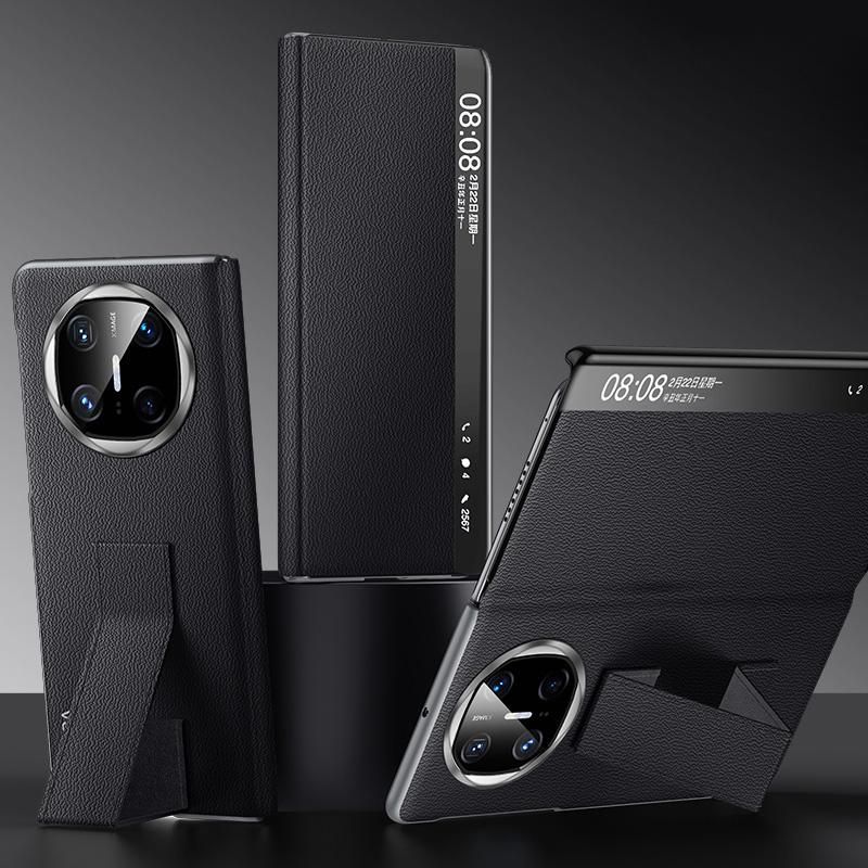 Smart View Window Leather Phone Case For Huawei Mate X6