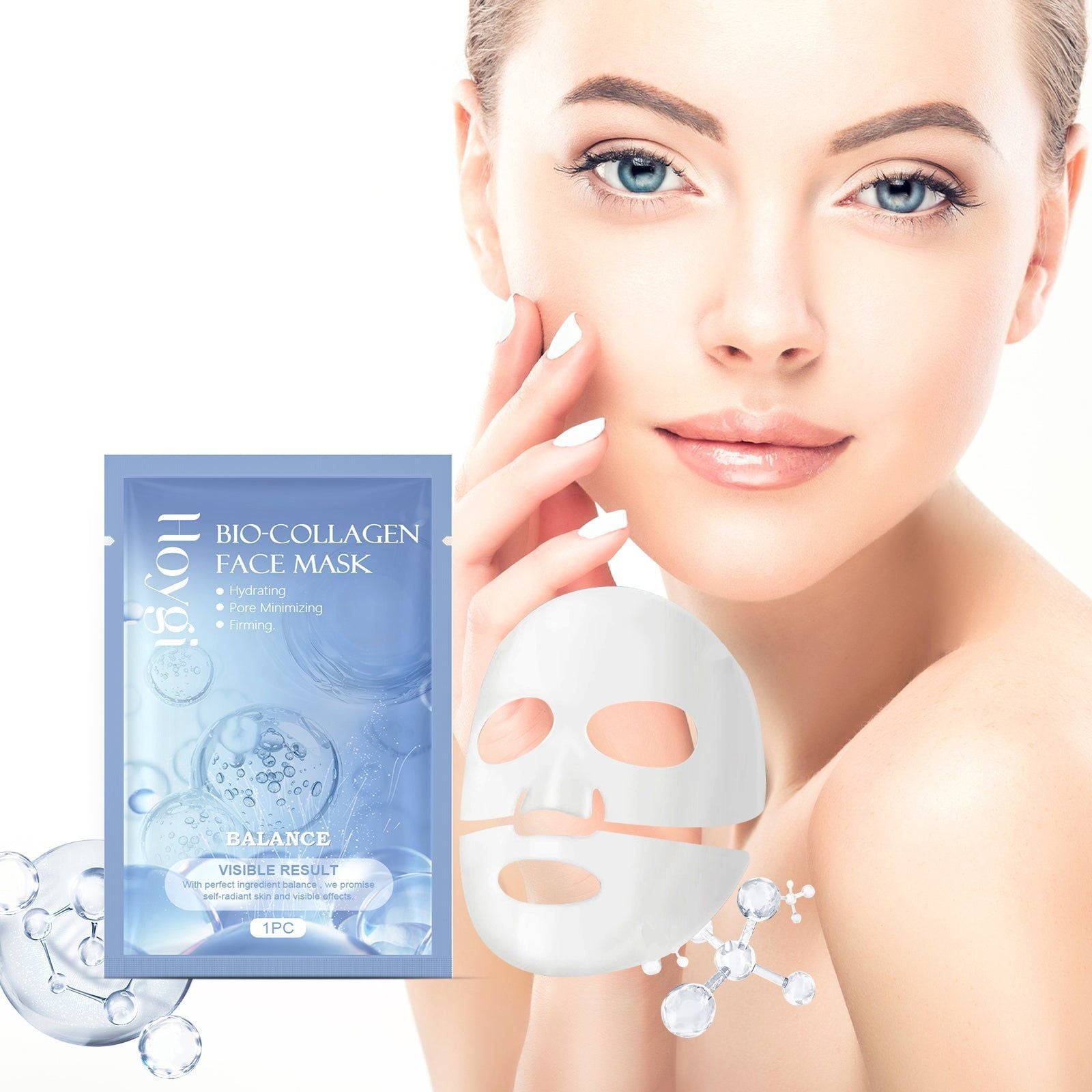Collagen Hydrating Mask, Moisturizing, Refreshing Skin Care, Anti-Aging, Glow ,1pcs