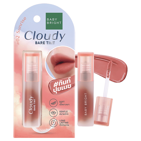 CLOUDY BARE TINT 2.6G BABY BRIGHT (M) #02 SUNRISE