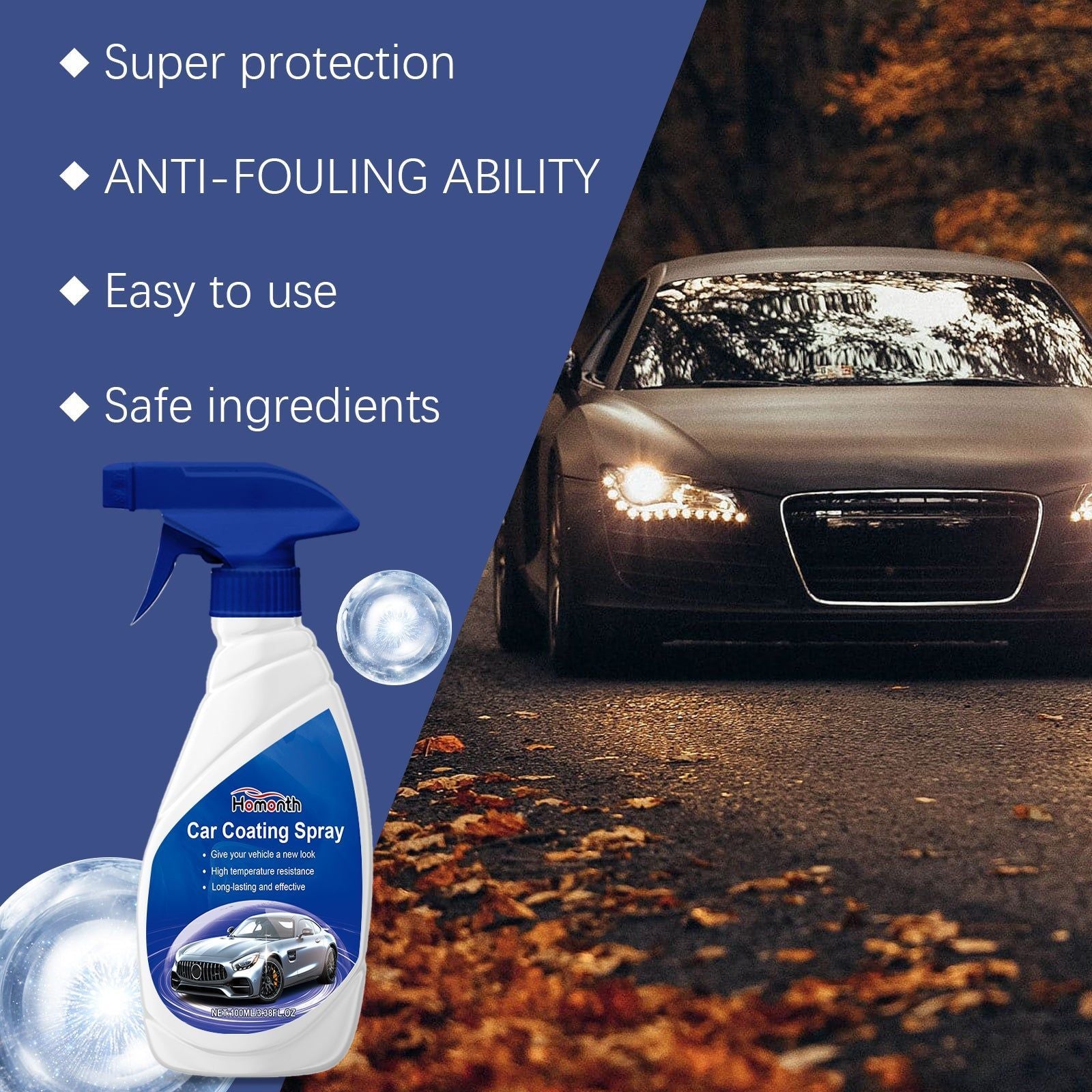 Car Coating, Automotive Paint Protection, Gloss Enhancement, Scratch Resistance, Easy Application ,1set