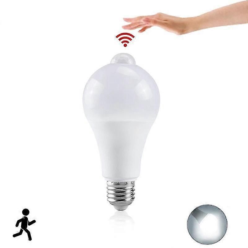 E27 Smart Sensor Night Led Light Bulb Smart Pir Motion Sensor Lamp For Stair Toilet Porch Garage Balcony Bathroom