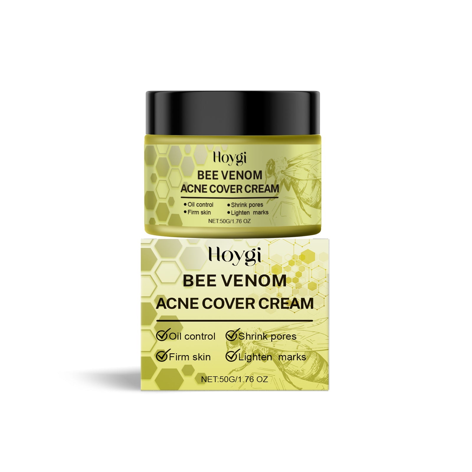 Beesvenom Acne Clearing Cream, Facial Care, Oil Control, Gentle Moisturizer, Sensitive Skin ,50g
